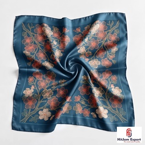 Custom Digital Printed <b>Silk</b> Feel <b>Square</b> <b>Scarf</b> Lightweight Fashion Accessories OEM ODM Manufacturer Gotland Custom Fabric - Product Image 4