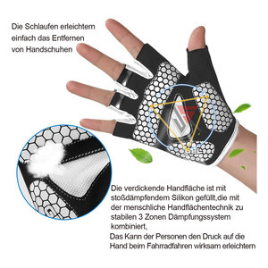 Guantes de Ciclismo Hechos de Tela Elástica, Cuero Sintético, Antideslizantes, Resistentes al Desgaste y con Pantalla Táctil para una Operación Conveniente - Product Image 6