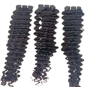 Extensions de cheveux humains indiens Remy bruts rares, texture vierge naturelle, mèches sans nœuds, qualité supérieure, vente en gros - Product Image 3