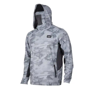 Sweat à capuche de pêche pour homme avec protection UV, manches longues et cache-cou intégré - Product Image 6
