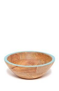 Tazón de Madera Ecológico para Servir, Redondo, con Diseño Floral Esmaltado, Ideal para Fiestas y Uso Doméstico, para Pasta y Postres - Product Image 5