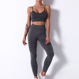 Conjunto Deportivo de Yoga de Color Sólido Personalizado OEM, Leggings de Cintura Alta para Mujer, Ropa Deportiva para Entrenamiento - Product Image 5