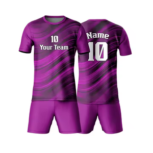 Uniforme Profesional de Fútbol, Conjunto de Camiseta y Pantalones Cortos, Ropa Deportiva Transpirable, Tejido de Secado Rápido, Atuendo Cómodo para Equipo - Product Image 6