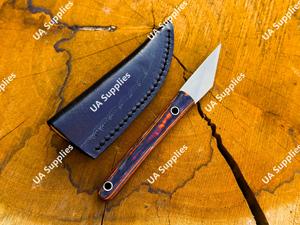 มีดอเนกประสงค์ใบมีดคงที่ขนาดเล็ก ผลิตด้วยมือจากเหล็กกล้าไร้สนิม ด้ามไม้ คุณภาพสูง คมกริบ ใบมีดขนาด 2 นิ้ว รับผลิตแบบ OEM/ODM ขั้นต่ำในการสั่งซื้อน้อย - Product Image 5