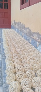 ลูกบอลหวายสานธรรมชาติ ของตกแต่งหลากสีสัน งานแฮนด์เมด สำหรับตกแต่งแจกัน ขายส่ง - Product Image 3