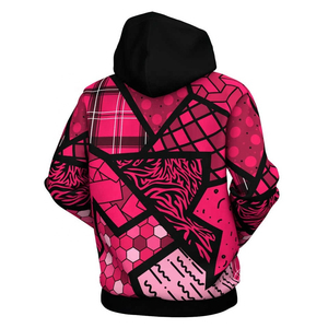 Sweat à capuche en molleton 100 % coton pour homme, impression par sublimation 3D, motif uni, teinture unie, pour l'hiver, qualité économique - Product Image 2