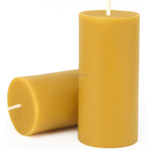 เทียนแท่งขี้ผึ้งธรรมชาติ 100% ขี้ผึ้งแท้ ติดไฟได้นาน 96 ชั่วโมง ไม่มีกลิ่นหอม สำหรับใช้ในบ้าน หรือสำหรับสวดมนต์ - Product Image 5