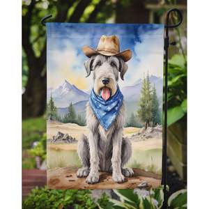 Irish Wolfhound Cowboy Bienvenido Jardín Bandera Multicolor Buzón Decorativo Patio Bandera Banner Patio Obra de arte para camas de flores Patio - Product Image 3