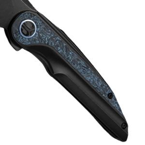 Couteaux pliants de luxe en acier Damas avec un motif de lame distinctif, un design de manche raffiné et une prise en main confortable - Product Image 4