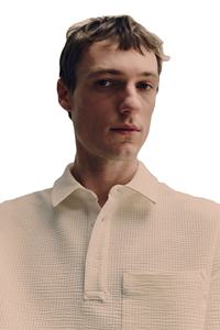 ODM OEM Hombres Marca personalizada Transpirable 100% Algodón Waffle Knit Media manga Golf Camisetas Pantalla Regular Fit Disponible Oferta - Product Image 5