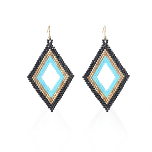 Pendientes de Moda con Borlas de Cuentas Miyuki Hechas a Mano al por Mayor para Mujer por MD HANDICRAFTS - Product Image 1