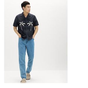 Camisa casual texturizada de algodón de corte regular para hombre, ideal para el día a día en la oficina y para el fin de semana - Product Image 3