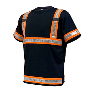Chemise réfléchissante avec logo personnalisé, vêtements de travail haute visibilité pour les travailleurs de la construction, industriels, routiers et extérieurs, respirante - Product Image 6