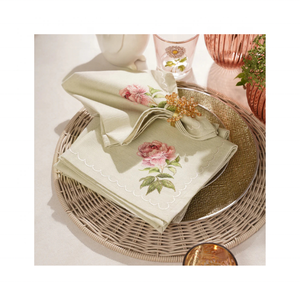 Frais écologique GOTS certifié livraison gratuite serviettes en coton 22x22 pouces 220 GSM caractéristiques brodées pour les occasions spéciales - Product Image 3