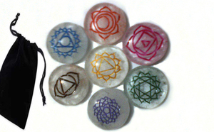 Set Espiritual de Reiki con Grabado de Corazón de los Siete Chakras, Hecho a Mano, Venta al Por Mayor - Product Image 6