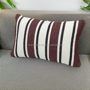 Housse d'oreiller tissée moderne Coussin en coton doux de haute qualité pour salon élégant et chambre à coucher Housse de coussin lombaire - Product Image 1