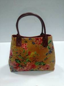 Artisan Crafted Printed Cotton Velvet Ladies Handbags <b>Boho</b> Fashion <b>Bags</b> Manufacturer - Product Image 1