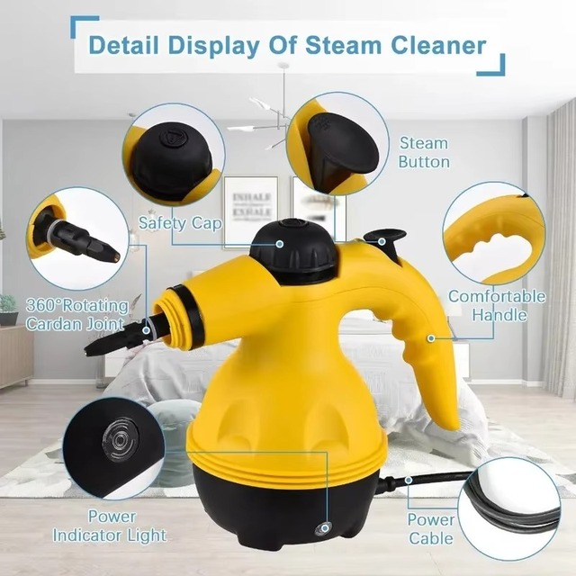 Dropshipping 2026 Handheld High Temperature Steam Cleaner for Car & Household Cleaning Machine