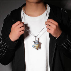 Pendentif Rapper Personnalisé en Argent 925 de Haute Qualité avec Moissanite, Collier Hip Hop, Bijou Plaqué Or, Style Iced Out, Certifié GRA - Product Image 4