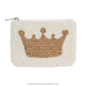 Monedero de Monedas Ajustable con Bordado de Mariquita WhimsicBold, Suave, con Cuentas, Hecho a Mano, con Cremallera Chevron, Gran Capacidad, Resistente al Agua - Product Image 2