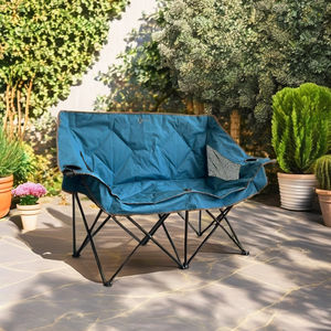 Silla plegable de doble asiento de acero inoxidable moderna, capacidad de carga de 320kg para picnics en la playa y pesca, muebles de jardín al por mayor - Product Image 1