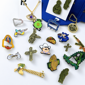 Badge métallique personnalisé en alliage de zinc à prix d'usine pour casquettes de baseball promotionnelles haut de gamme - Product Image 1