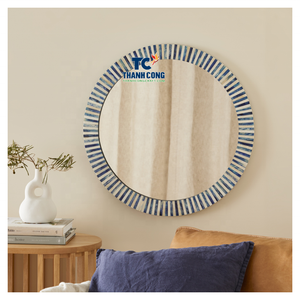 Espejo de Nácar Profesional para Exportación, Elegante Adorno Interior con Espejo de Pared de Nácar, Vietnam - Product Image 1