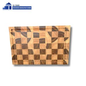 2026 Trending Eco Friendly Acacia Wood Cutting <b>Board</b> with Stand Set OEM Wooden Kitchenware Manufacturer - Product Image 2