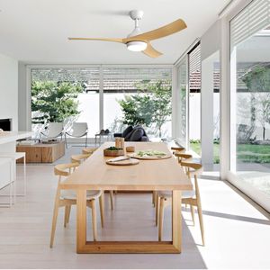 Ventilatore da Soffitto Moderno a LED da 52 Pollici con Luce LED da 18W e Telecomando, 3 Pale in ABS, Motore DC per Camere da Letto - Product Image 4