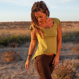 ชุดพิกซี่ท็อปผ้าฝ้ายสไตล์เอลฟ์สำหรับงานเทศกาล โบโฮแฟรี่คอร์ ชุดทำมือจากผ้าฝ้ายสำหรับงานเทศกาลฤดูร้อน ของขวัญสำหรับเธอ - Product Image 1