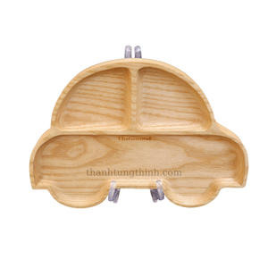 Articles les plus vendus Plateau en bois de différentes formes Écologique Non toxique Sans danger pour les aliments Idéal pour les bébés qui commencent à manger des aliments solides Fabriqué au Vietnam - Product Image 4