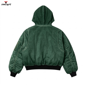 เสื้อฮู้ดดี้ผ้าฝ้ายคุณภาพสูง 100% สำหรับฤดูหนาว ทรงโอเวอร์ไซส์ สวมใส่สบาย น้ำหนักเบา รับสกรีนโลโก้ ทรงปกติ สีพื้น ราคาดีที่สุด - Product Image 5