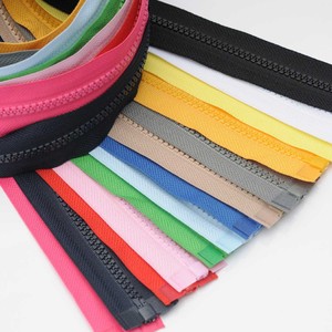 Factory Stock 5# Resin <b>Zipper</b> for Bags Garments Home Textiles Long Chain 7# Resin <b>Zipper</b> for Backpack Use - Product Image 1