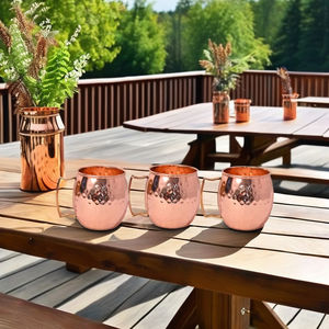 La mejor taza de cobre puro indio No. 1 de la mejor calidad con asa Precios asequibles Producto agrícola - Product Image 1