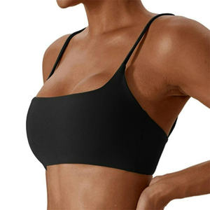Débardeurs de sport pour femmes avec logo personnalisé, sans manches, pour la gym, le yoga, le fitness et l'entraînement, avec soutien-gorge intégré - Product Image 5
