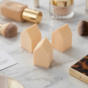 [K-ESSENTIALS] Ensemble d'éponges de mélangeur beiges, hygiéniques, jetables, portables, multi-usages, éponge de mélangeur beige - Product Image 1