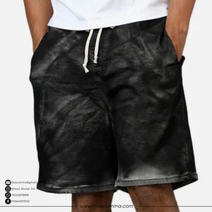 Shorts en jean écologiques pour hommes 2026 – Qualité supérieure, durable, logo personnalisé, broderie OEM, poche latérale, été, extérieur, unisexe, 100 % - Product Image 3
