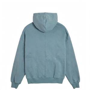 SPINE CRAFT Embroidered Cotton French Terry Casual Pocket Hoodie Autumn Wear Unisex Winter Pullover <b>Sweatshirt</b> 100% Cotton - Product Image 6