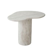 Table basse ronde moderne en laiton et pierre, best-seller, avec base en métal doré, meubles de salon, design décoratif