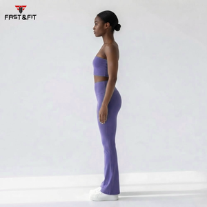 Conjuntos Deportivos para Mujer, Diseño Personalizado, Ropa de Yoga sin Costuras, con Patrón Sólido, para Deportes y Entrenamiento, Muy Populares - Product Image 6