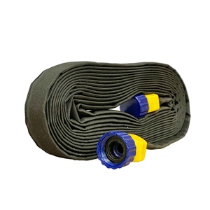 Tuyau d'arrosage plat King-Flow pour l'irrigation des jardins |   3/4\" 25psi Réglable Anti-Corrosion |   Noir |   Longueurs disponibles : 7,5 m, 15 m, 50 m - Product Image 1