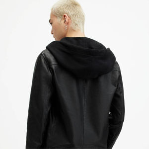 Chaqueta de cuero PU para hombre, estilo casual, de alta calidad, para motociclistas, diseño ajustado, personalizada. - Product Image 5