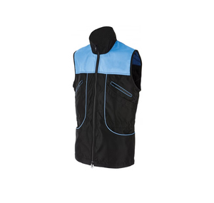 Chaleco Unisex Personalizado Azul Transpirable, Impermeable y Cortavientos con Bolsillos con Cremallera, Ropa de Invierno Informal, Cuello Redondo, Reversible, Color Sólido - Product Image 4