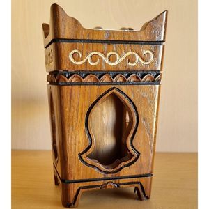 Luxury Wooden Mubkhar Bakhoor Burner Beautiful Arabic <b>Incense</b> <b>Holder</b> For Religious Home Decoration - Product Image 1