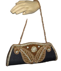 <b>Wedding</b> Evening <b>Clutch</b> Women <b>Clutch</b> Bag Hot Sale Dabka Zari Embroidery Popular Party Light Handbag Handmade Fashionable Style - Product Image 2
