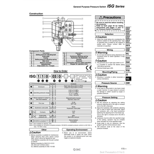 Interruptor de presión de uso general de SMC Pneumatics - Product Image 1