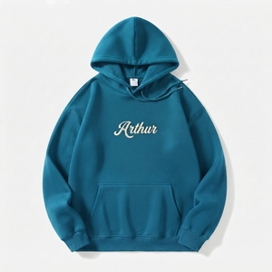 Sudadera con Capucha Extra Grande de Alta Calidad y Ecológica, Bordada, de Poliéster/Algodón, Tejida, para Hombre y Mujer - Product Image 3