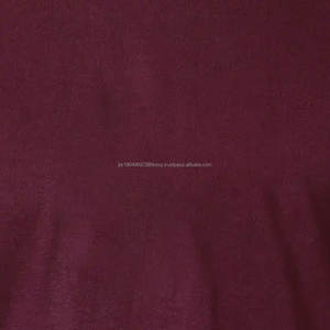 เสื้อยืดผู้ชายทรงเข้ารูป แขนสั้น ระบายอากาศได้ดี ผลิตจากผ้าฝ้าย 100% สีแดงเลือดหมู - Product Image 6