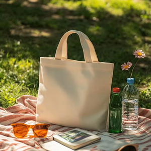 Sac fourre-tout en toile personnalisé en gros, sac de courses réutilisable en coton, sac écologique à usage promotionnel - Product Image 1