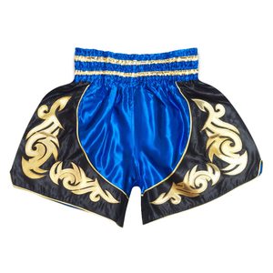 Shorts de Muay Thai de tela satinada ligera, logotipo personalizado, transpirables, para entrenamiento en el gimnasio, cintura elástica, ropa deportiva para hombres y mujeres - Product Image 2